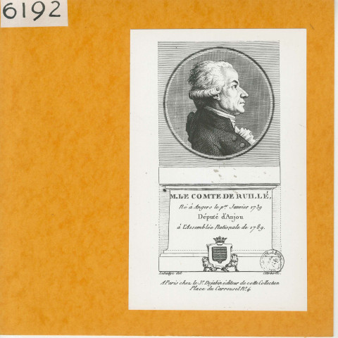 Angers : Portrait du comte de Ruillé