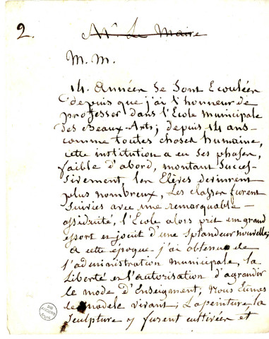 Discours de Jean-Michel Mercier, de Versailles, peintre d'histoire, aux distributions des prix de l'Ecole de dessin d'Angers dont il était directeur