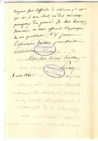 Correspondance de Patin