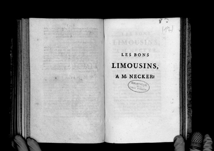 Les bons Limousins à M. Necker