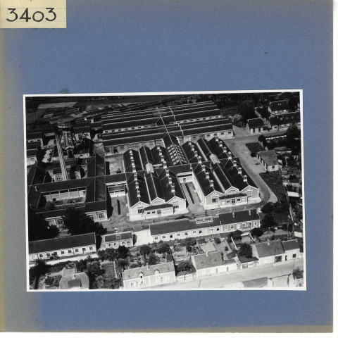Trélazé : Manufacture des allumettes (vue aérienne)