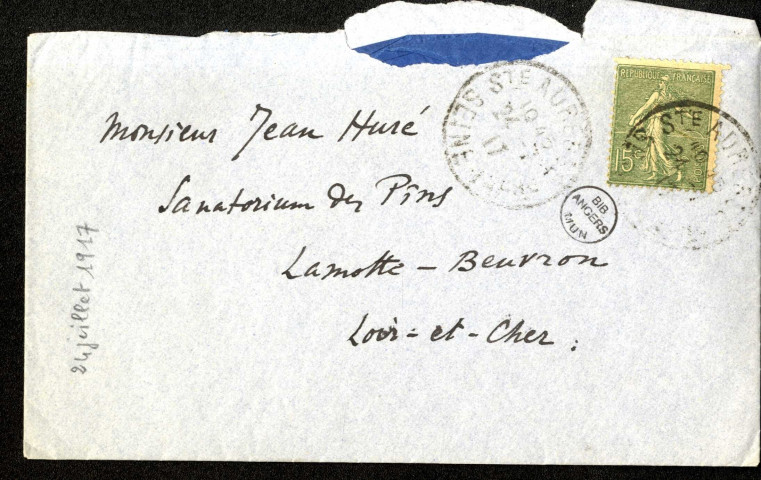 Lettres de René Fauchois à Jean Huré