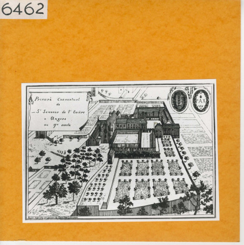 Angers : L'Esvière (Atlas Célestin Port, planche 4, gravure)