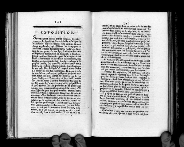 A mes concitoyens, ou réflexions patriotiques d'un Français sur la sécularisation des religieux et l'extinction de la mendicité