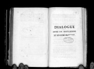 Dialogue entre un gentilhomme et un curé manceau