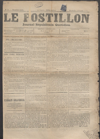 Le postillon. 24 fév. 1884 (2e année, n° 54)