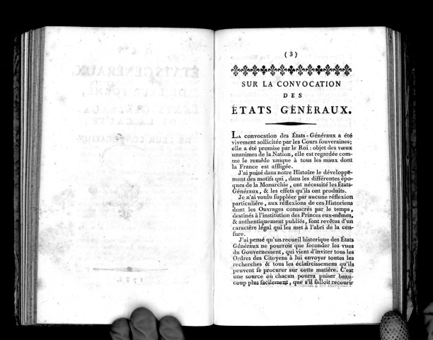 Des Etats-Généraux, de leur forme et de la cause de leur convocation