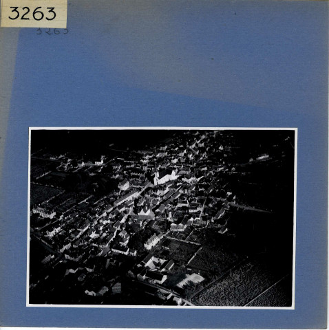 Beaulieu-sur-Layon : Le bourg, vue aérienne