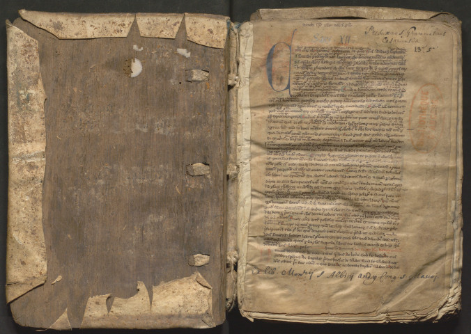 Prisciani grammatica. « Cum omnis eloquentiae doctrinam... Explicit Priscianus »