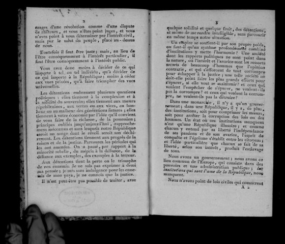 Rapports de Saint-Just et décrets de la Convention nationale relatifs aux personnes incarcérées les 8 et 13 ventôse an II