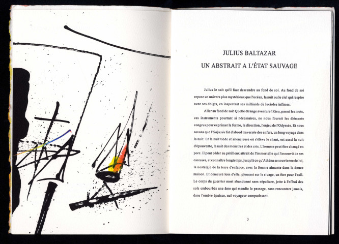 Julius Baltazar, un abstrait à l'état sauvage