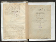 Notices biographiques et archives originales rassemblées par François Grille sur ses contemporains. 2e dossier : Notes et particularités sur la vie et les ouvrages de Pierre Jean David, statuaire, membre de l'Institut