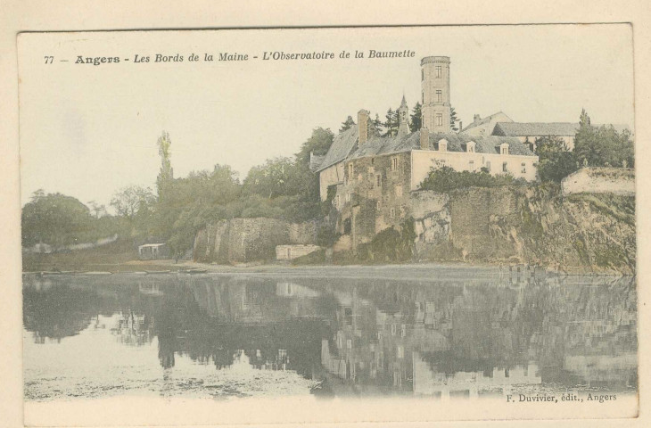 77. Angers. Les bords de la Maine. L'observatoire de la Baumette