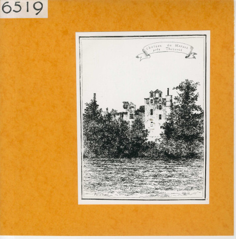 Thouarcé : Château du Marais (Atlas Célestin Port, planche 61, gravure)