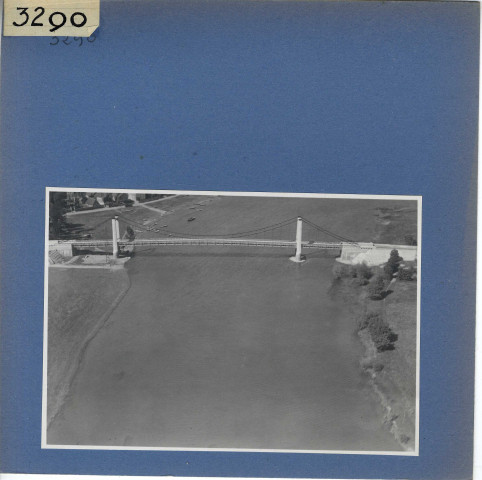 Bouchemaine : Pont, vue aérienne