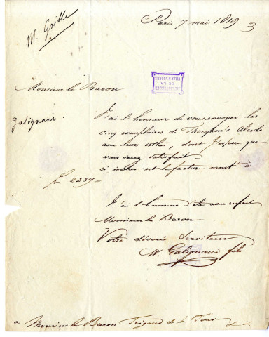 Galignani fils (William), libraire-éditeur