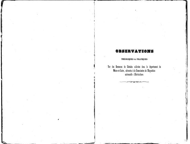 Observations théoriques et pratiques sur des semences de céréales cultivées dans le département de Maine-et-Loire,...