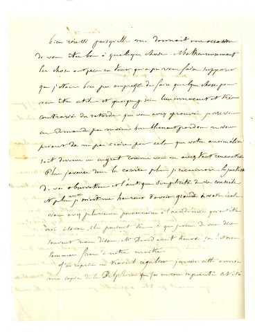 Correspondance de Hébert [à Pierre-Jean David d'Angers]