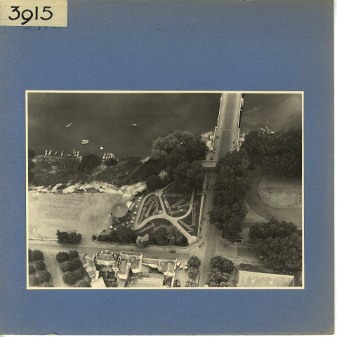 Angers : Tour des Anglais, vue aérienne