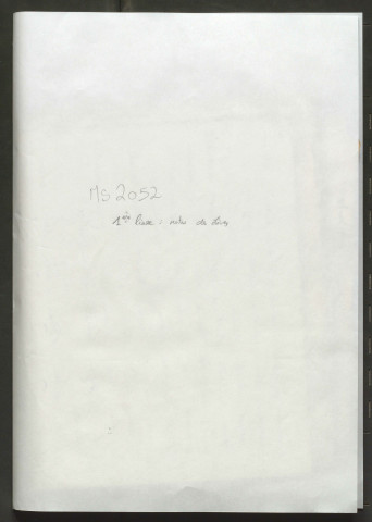 Notes sur les élèves de la classe de dessin (d'Angers), années scolaires 1833-1835