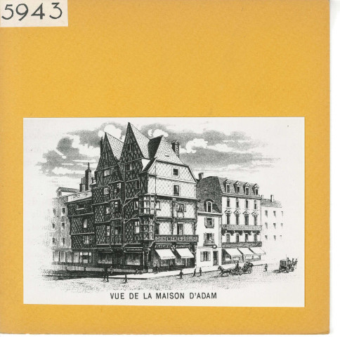 Angers : Maison d'Adam (Catalogue exposition de 1895)