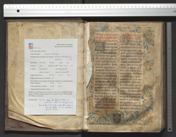 Épistolaire ; le propre des saints est au fol. 83