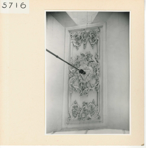 Angers : Plafond du grand escalier