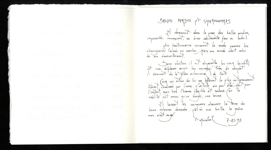 Julius Baltazar sous le ciel de Montréal