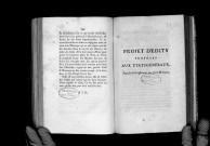 Projets d'édits proposés aux Etats-Généraux