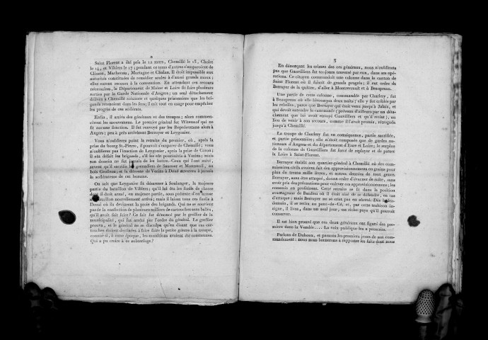 Précis historique de la guerre de la Vendée et des chouans, Signé : Bardou et Coulonnier