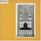 Angers : Cathédrale d'Angers dessinée par Ballain (1716)