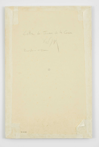 Lettre de Juan de la Cosa