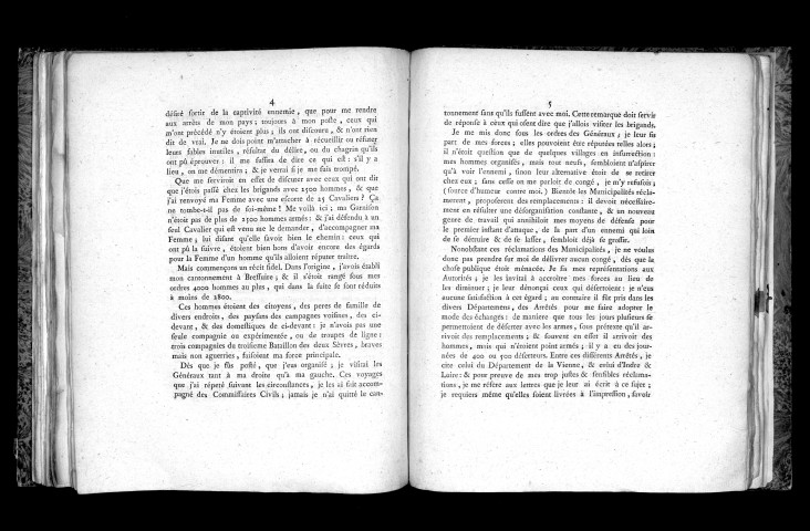 Mémoire justificatif pour P. Quetineau, commandant en chefles troupes réunies à Thouars (14 mai 1793)