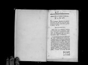 Arrêté du présidial d'Angers, du 25 mai 1788