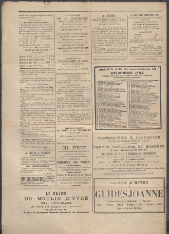 Le postillon. 1er mars 1884 (2e année, n° 59)