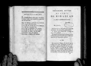 Troisième lettre du comte de Mirabeau à ses commettants