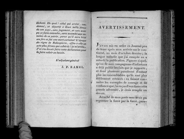 Journal de l'adjudant-général Ramel