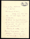 Lettres de Charles Tournemire à Jean Huré