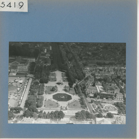 Angers : Jardin du Mail (vue aérienne)