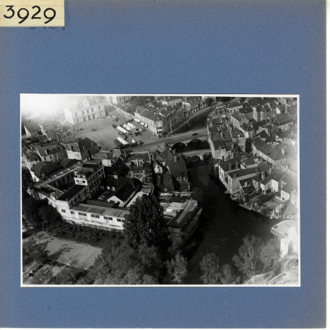 Segré : Vue aérienne d'ensemble