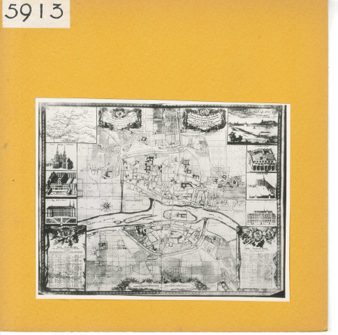 Angers : Plan Tardif Desvaux (1736)