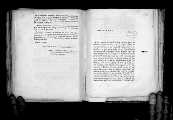 Extrait des registres du directoire de Maine-et-Loire sur l'émeute des 4 et 6 septembre 1790