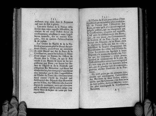 Résultat des séances des Estats de Bretagne convoqués à Rennes par Sa Majesté, suivi de la réponse du roi donnée aux députés du Parlement de Bretagne le 25 janvier 1789