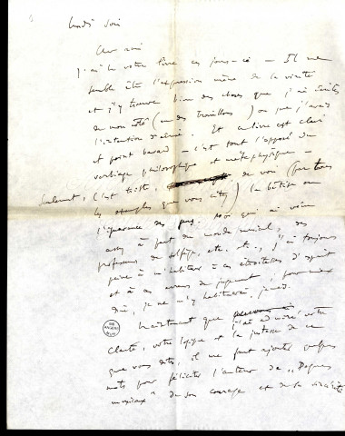 Lettres de Charles Koechlin à Jean Huré