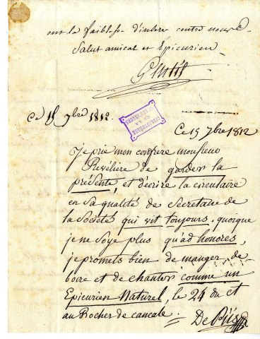 Gentil de Chavagnac (Michel-Joseph), chansonnier