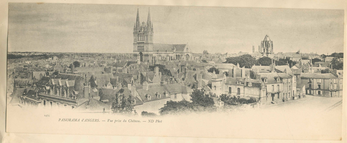 1475. Panorama d'Angers. Vue prise du Château