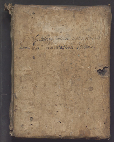 Gilbert d'Auxerre. Commentaire sur les Lamentations de Jérémie