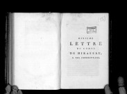 Dixième lettre