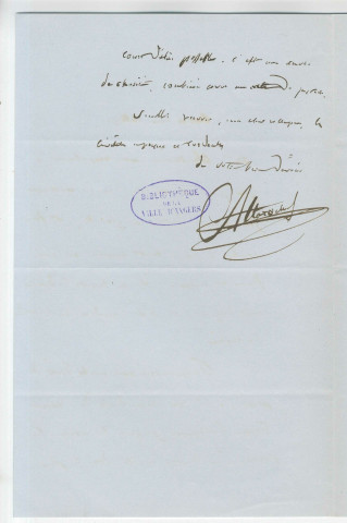 Correspondance de Altaroche à Pierre-Jean David d'Angers