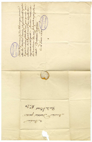 Correspondance Quatremère de Quincy [à Duvivier, peintre]